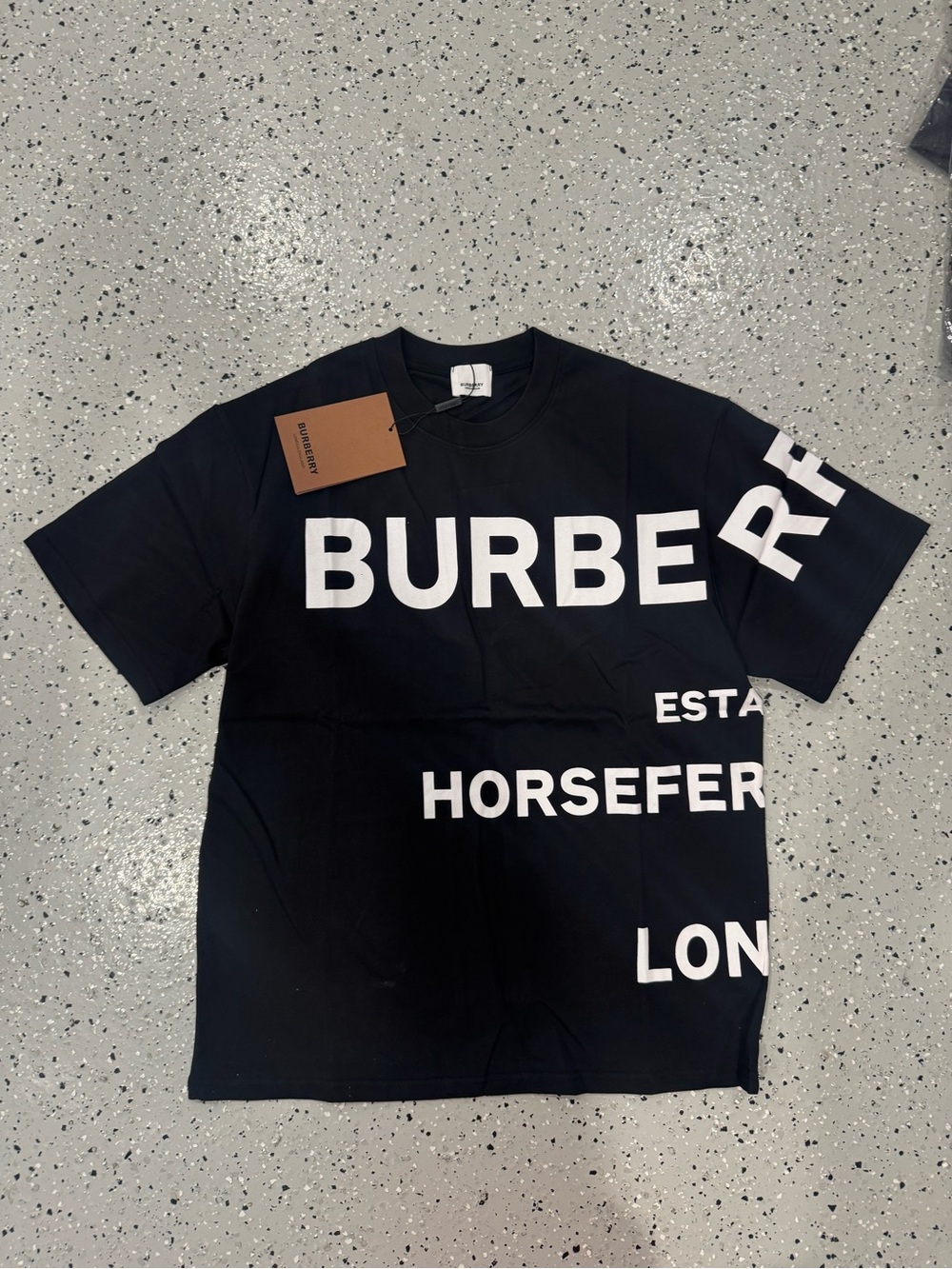 Burb Black Short Sleeve Logo Graphic Tee